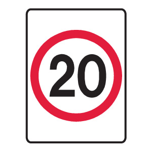 Speed Limit Sign 20km/h