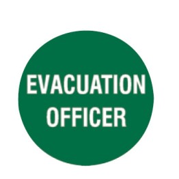 Hard Hat Speacialy Emblems - Evactuation Officer