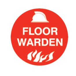 Hard Hat Speacialy Emblems - Floor Warden