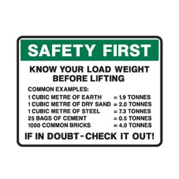 Know Your Load Weight Before Lifting