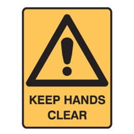 Keep Hands Clear Labels 90x125 SAV Pk5