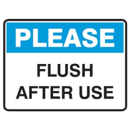 Please Flush After Use 350x225 Poly