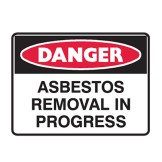 Danger Asbestos Removal In Progress