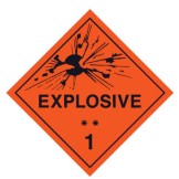 Explosive 1 - 250 x 250mm Self Adhesive Vinyl