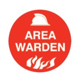 Hard Hat Speacialy Emblems - Area Warden