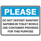 Please Do Not Deposit Sanitary.. Poly