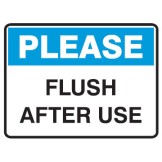 Please Flush After Use 350x225 Poly