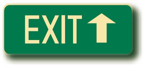 Exit Sign - Exit Arrow Up