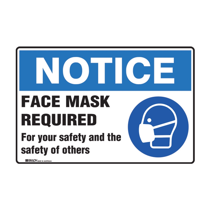 free printable face mask required sign english and spanish